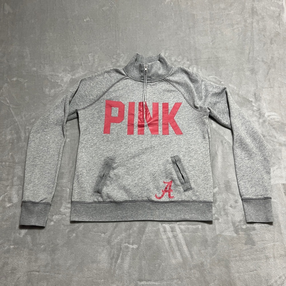 PINK Victoria's Secret Gray Sweatshirt with Red Logo